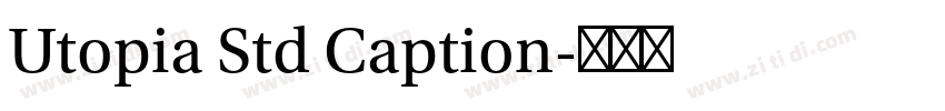Utopia Std Caption字体转换